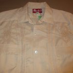 画像4: USED 70's YUCA CHEN 刺繍 メキシカン キューバシャツ BEI / 210519 (4)
