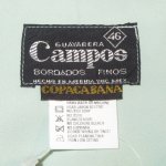 画像3: USED 90's Campos 刺繍 メキシカン キューバシャツ BLUE / 210519 (3)
