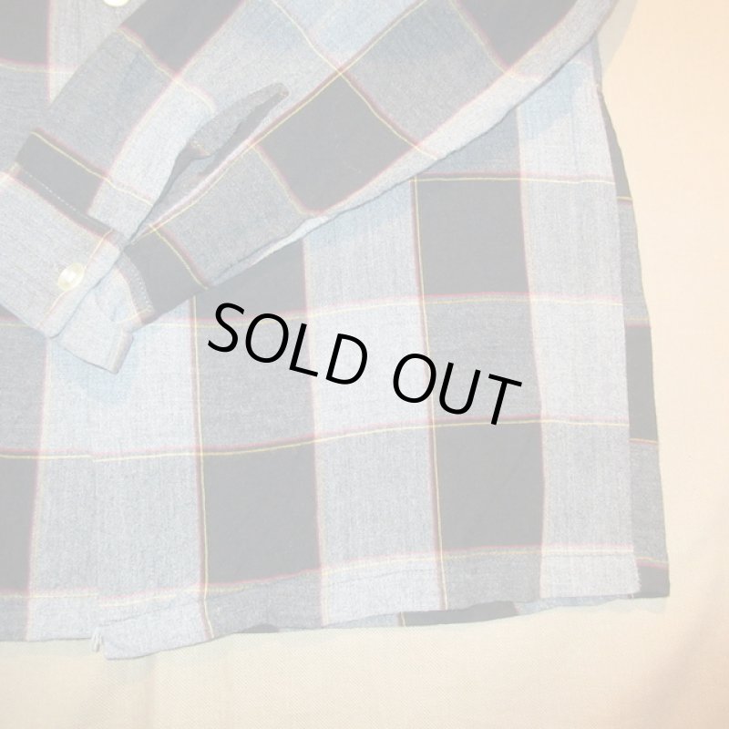 画像6: USED 60's NATIONAL ナショナル ブラックベース レーヨンシャツ MIX / 210527 (6)