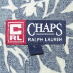 画像3: USED 90's CHAPS by Ralph Lauren チャップス ラルフローレン フラガール アロハシャツ NVY / 210608 (3)