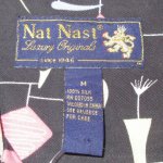 画像3: USED 00's Nat Nast ナットナスト アトミック柄 シルク オープンカラー 半袖シャツ BLK / 210608 (3)