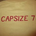 画像1: DEADSTOCK 90's CAPSIZE7 キャップサイズ7 インディーロック Tシャツ BEI / 210610 (1)