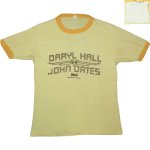 画像2: USED 70's DARYL HALL&JOHN OATES ダリル・ホール&ジョン・オーツ RCA RECORDS プロモーション リンガーTシャツ YEL / 210610 (2)