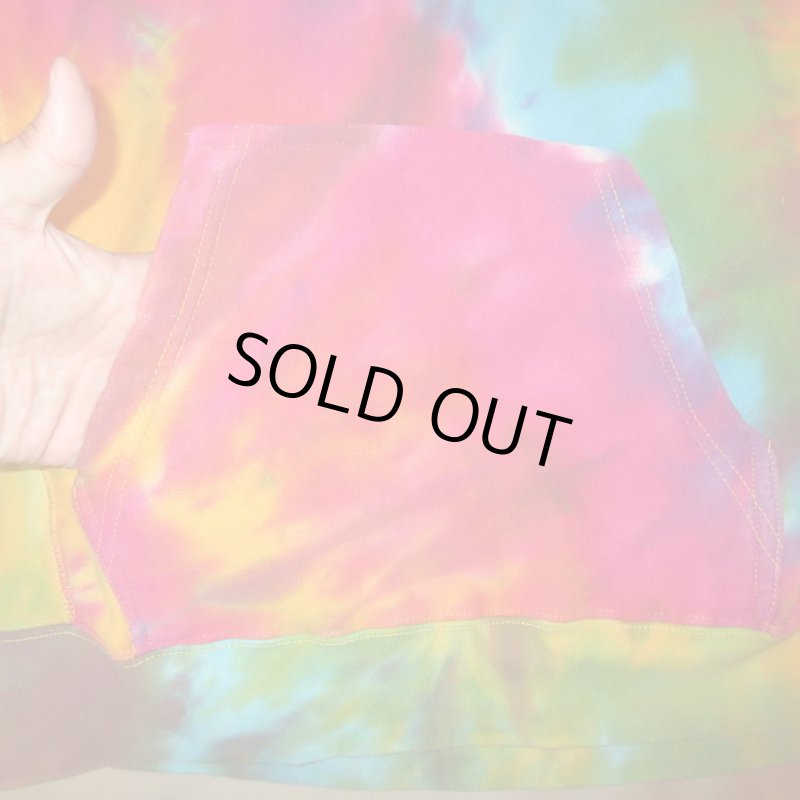 画像7: USED 00's MV SPORT タイダイ染め スウェットパーカ MIX /210616 (7)