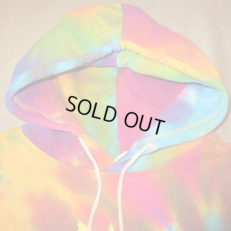 画像4: USED 00's MV SPORT タイダイ染め スウェットパーカ MIX /210616 (4)