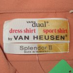 画像3: USED 70's VAN HEUSEN ヴァンヒューゼン オープンカラー ポリエステル 半袖シャツ PINK / 210620 (3)