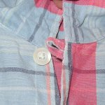 画像8: USED 00's Ralph Lauren ラルフローレン リネン混 オープンカラー 半袖シャツ CHK / 210620 (8)