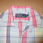 画像5: USED 00's Ralph Lauren ラルフローレン リネン混 オープンカラー 半袖シャツ CHK / 210620 (5)