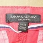 画像2: USED 00's BANANA REPUBLIC バナナリパブリック 総柄 チノパン RED / 210630 (2)