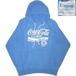 画像1: USED 80's Coca Cola コカコーラ スウェットパーカ BLUE /210616 (1)