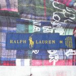 画像3: USED 00's Ralph Lauren ラルフローレン パッチワーク風 プリント ネルシャツ MIX / 210706 (3)