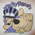 画像1: USED 80's WACKY RACE チキチキマシン猛レース ハンナバーベラ Tシャツ WHT / 210707 (1)