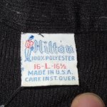 画像6: USED 70's HILTON ヒルトン ハーフジップ ボーリングシャツ BLK / 210708 (6)