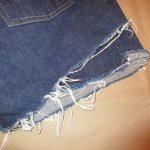 画像10: USED 60's LEVI'S リーバイス 502 ビッグE SCOVILジップ デニム カットオフショーツ 濃紺 / 210713 (10)