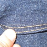 画像8: USED 60's LEVI'S リーバイス 502 ビッグE SCOVILジップ デニム カットオフショーツ 濃紺 / 210713 (8)