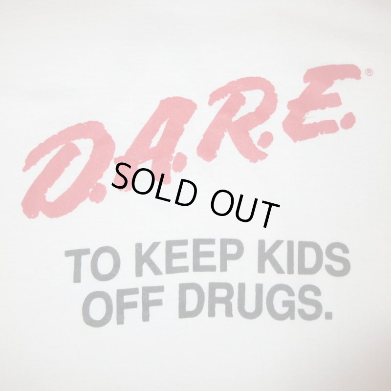画像4: USED 90's D.A.R.E. フリーメイソン Tシャツ WHT / 210720 (4)