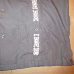 画像6: USED 00's YUCATAN カラー刺繍 キューバシャツ GUN / 210802 (6)