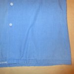 画像7: USED 70's frankenstein フルーツプリント オープンカラー 半袖シャツ BLUE / 210802 (7)