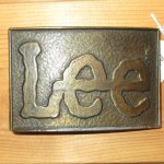 画像1: USED 70's Lee リー MR表記 ベルト バックル ブラス / 210811 (1)