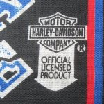 画像4: DEADSTOCK  90's HARLEY DAVIDSON ハーレーダヴィッドソン バンダナ BLK / 210811 (4)