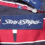 画像3: USED 90's Stars＆Stripes フラッグ ストライプ 長袖シャツ MIX / 210826 (3)