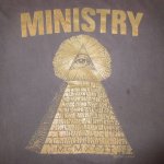画像1: USED 90's MINISTRY ミニストリー Psalm 69 ヤハウェの眼 Tシャツ BLK  / 210901 (1)