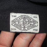 画像3: USED 00's Ralph Lauren ラルフローレン ボクシングクラブ チェーン刺繍 長袖シャツ BLK / 210906 (3)