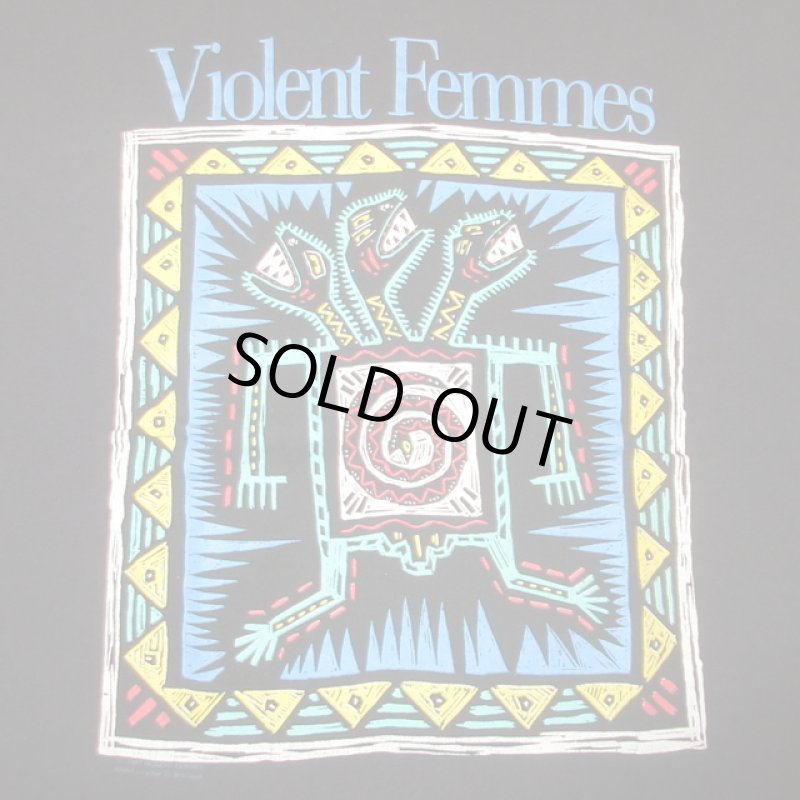 画像1: USED 90's Violent Femmes  バイオレントファムズ TOUR Tシャツ BLK / 210927 (1)