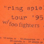 画像4: USED 90's MIKE WATT マイクワット ring spiral tour 95 w foo fighters/hovercraft Tシャツ ORG / 211006 (4)