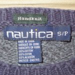 画像3: USED 90's NAUTICA ノーティカ パネル コットン ニット セーター MIX / 211007 (3)