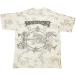 画像3: USED 90's FISHBONE フィッシュボーン PUSHEAD 総柄 Tシャツ WHT / 211006 (3)