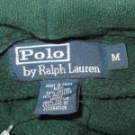 画像3: USED 00's RALPH LAUREN ラルフローレン 胸刺繍ロゴ リブライン スウェットパーカ GRN×YEL / 211015 (3)