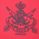 画像4: USED 00's RALPH LAUREN ラルフローレン 胸刺繍ロゴ スウェットパーカ RED / 211015 (4)