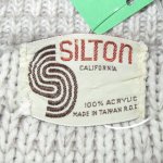 画像3: USED 70's SILTON インディアンヘッド アクリル ニット セーター GRY / 211021 (3)