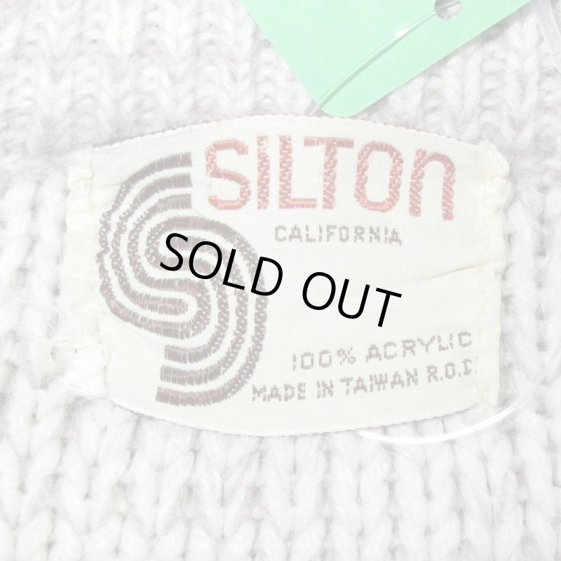 画像3: USED 70's SILTON インディアンヘッド アクリル ニット セーター GRY / 211021 (3)