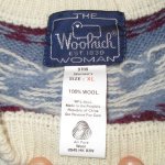 画像3: USED 90's WOOLRICH ウールリッチ レディース 羊 ノルディック柄 ニット セーター WHT / 211021 (3)