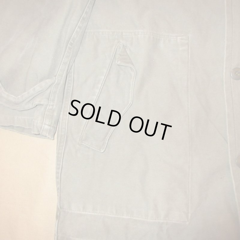 画像7: USED 80's ドイツ軍 ミリタリー フィールドジャケット パーカ ライナー付き OLV  / 211025 (7)