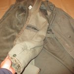 画像9: USED 80's ドイツ軍 ミリタリー フィールドジャケット パーカ ライナー付き OLV  / 211025 (9)