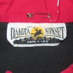 画像3: USED 90's DAKOTA SUNSET ストライプ切り替え スタンドカラー 長袖シャツ MIX / 211028 (3)