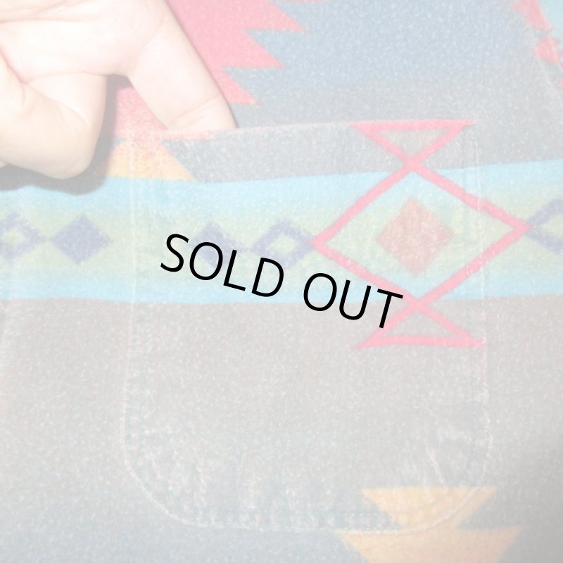 画像6: USED 90's WOOLRICH ウールリッチ USA製 ネイティヴ柄 シャモアクロス ネルシャツ MIX / 211028 (6)