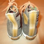 画像5: USED 00's CONVERSE コンバース ALLSTAR オールスター HI レザー×コーデュロイ スニーカー OLV / 211110 (5)