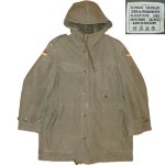 画像1: USED 80's ドイツ軍 ミリタリー フィールドジャケット パーカ ライナー付き OLV  / 211025 (1)