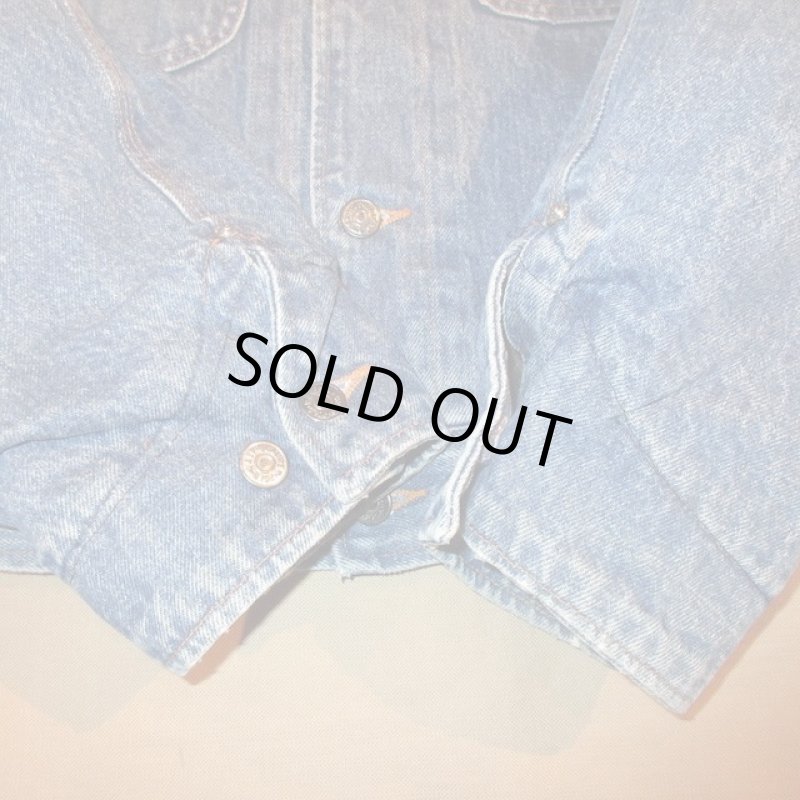 画像8: USED 80's RALPH LAUREN  ラルフローレン 白タグ ブランケットライナー デニムジャケット アメリカ製 NVY / 211202 (8)