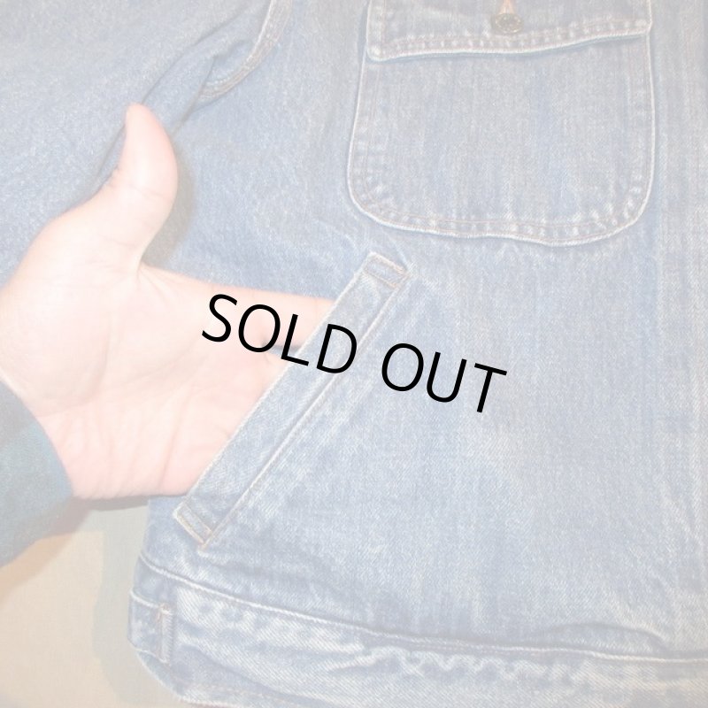 画像7: USED 80's RALPH LAUREN  ラルフローレン 白タグ ブランケットライナー デニムジャケット アメリカ製 NVY / 211202 (7)