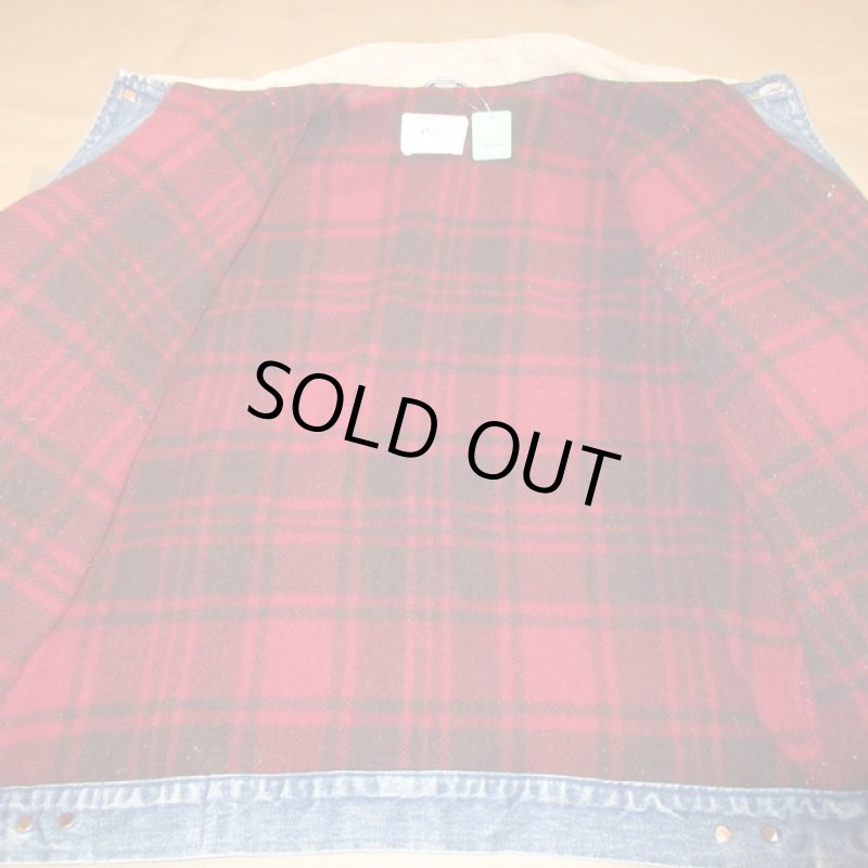 画像13: USED 80's RALPH LAUREN  ラルフローレン 白タグ ブランケットライナー デニムジャケット アメリカ製 NVY / 211202 (13)