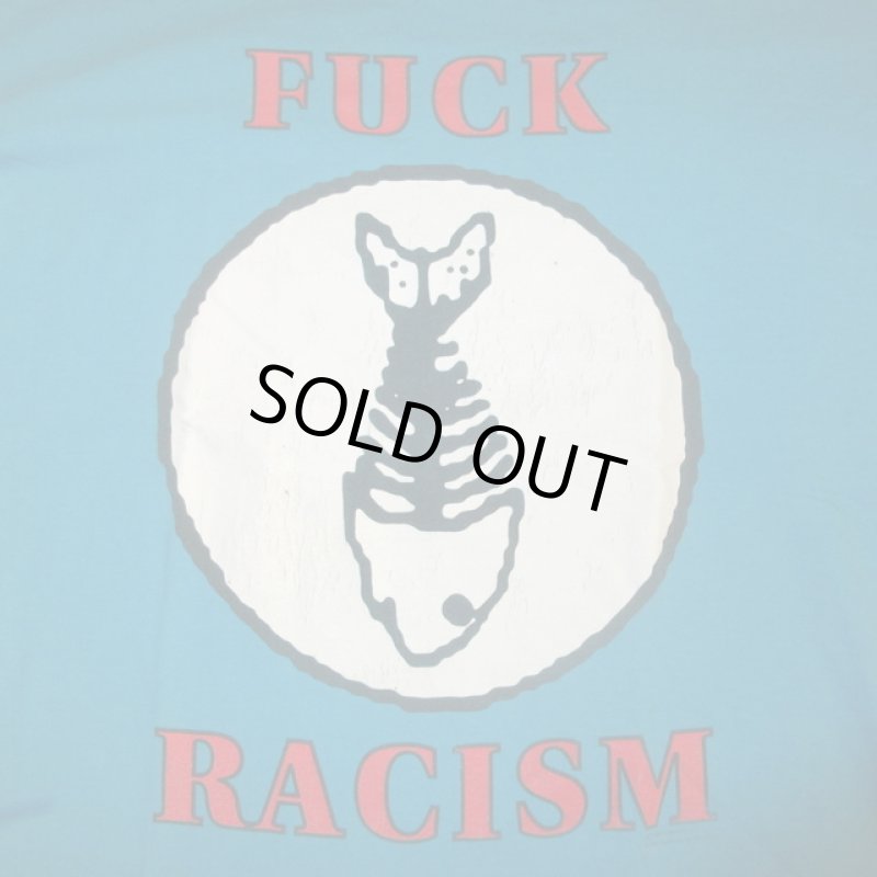 画像1: USED 90's FISHBONE フィッシュボーン FUCK RACISM Tシャツ TUQ / 220116 (1)