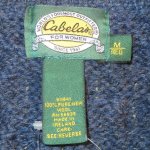 画像3: USED 00's Cabela's カベラス アランニット フィッシャーマン セーター ニットカーディガン アイルランド製 NVY / 220113 (3)