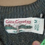 画像3: USED 90's Celtic Country アランニット フィッシャーマンセーター GRN / 220113 (3)