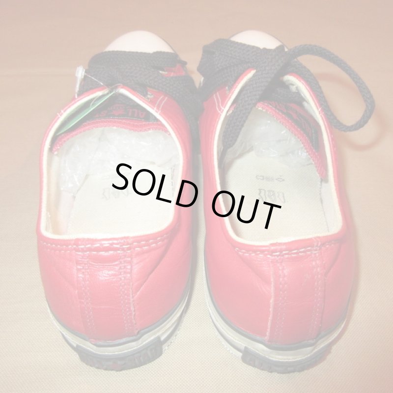 画像5: USED 00's CONVERSE コンバース ALLSTAR オールスター レザー 2000 スニーカー RED×BLK / 220117 (5)