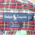 画像3: USED 90's RALPH LAUREN ラルフローレン BLAKE ネルシャツ 長袖 MIX / 220120 (3)